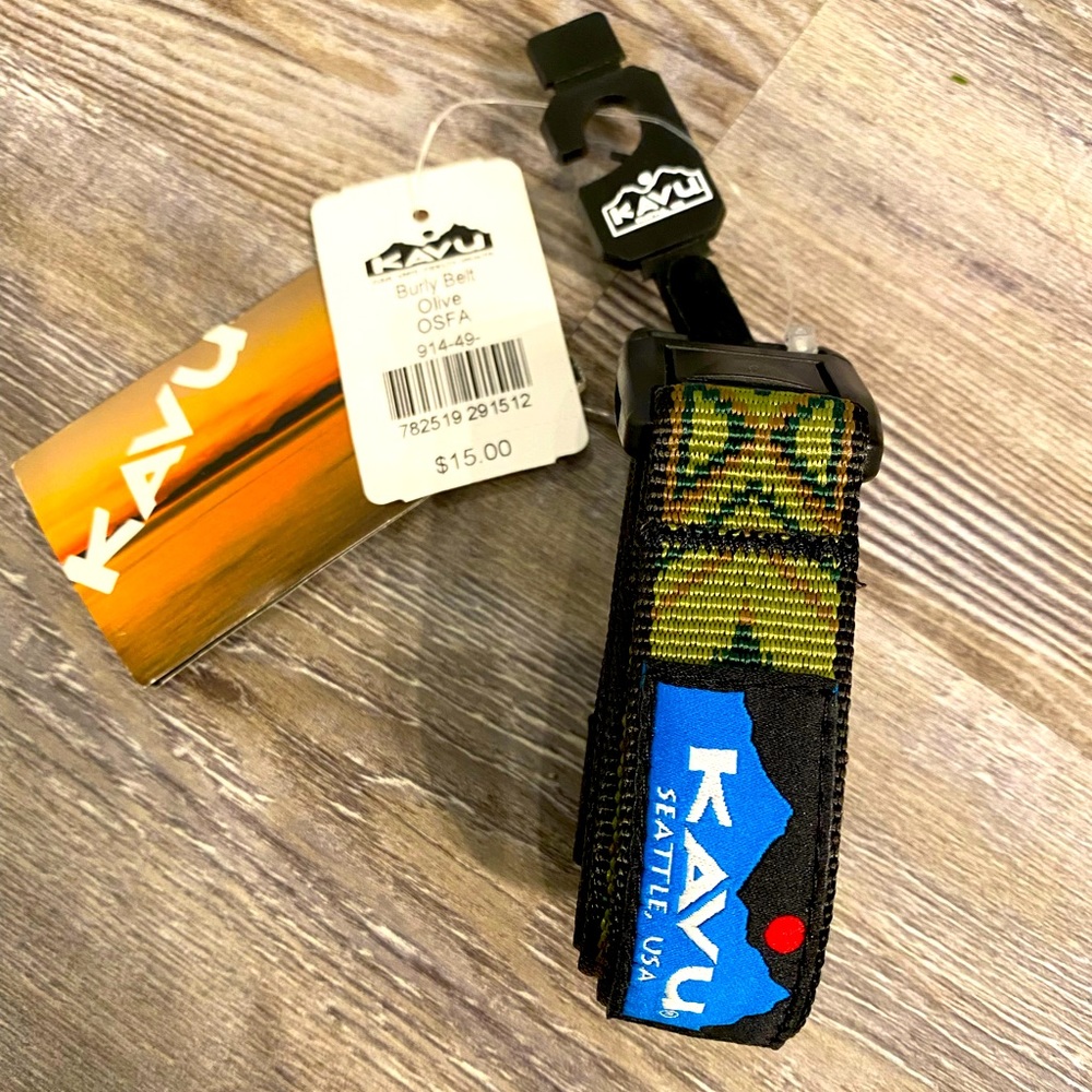 Kavu Burly Belt Olive. NWT.